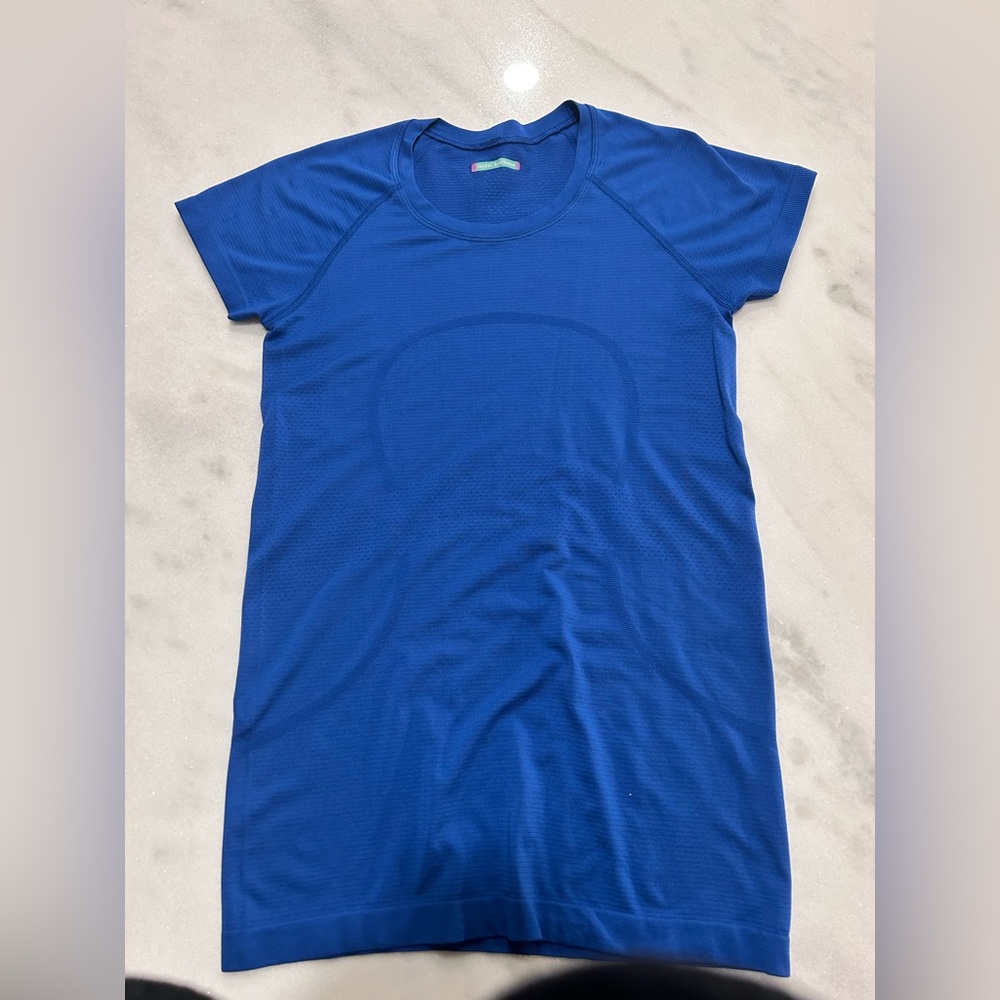 Lululemon royal blue short sleeve swiftly tech
